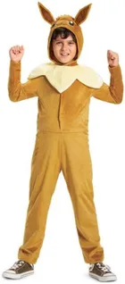 Disguise, Pokemon, Eevee, strój karnawałowy, kigurumi, brązowe, 126-136 cm, 7-8 lat