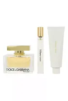 Dolce&Gabbana, The One, zestaw: woda perfumowana, 75 ml + balsam do ciała, 50 ml + woda perfumowana, 10 ml