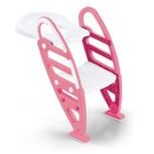 Dolu, nakładka na sedes z drabinką, różowa