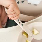 Done by Deer, Foodie, Tiny Farm, sztućce dla dziecka, sand