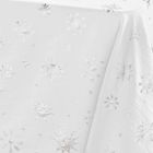 Douceur D'intérieur, Astrelia, prostokątny obrus, ze srebrnym zdobieniem, 140-240 cm