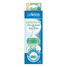 Dr Brown's, Options, Od butelki do kubka, zestaw: butelka 270ml ze smoczkiem i ustnikiem, zielony, 6m+