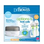 Dr brown`s, Options Plus, sterylizator do mikrofali + 2 x butelka antykolkowa, 270 ml