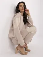 Dres damski, beżowy, Italy Moda