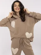 Dres damski, beżowy, Italy Moda