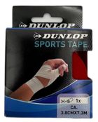 Dunlop, taśma tejp tape sportowa kinesiologiczna, czerwona, 7,3mx3,8 cm
