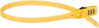 Dunlop, zapięcie rowerowe, pasek na szyfr żółty