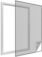 Easy Life Mako, moskitiera okienna, poliester, taśma rzep, czarna, 150-180 cm