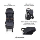 Easywalker, Jackey, kompaktowy, samoskładający się wózek spacerowy, z torbą transportową, Platinum Edition