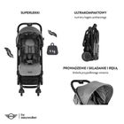 Easywalker, Mini, Buggy XS, wózek spacerowy, Soho Grey