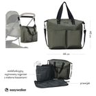Easywalker, torba do wózka z przewijakiem i organizerem, Emerald Green