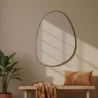 Edaxo, Asym, lustro dekoracyjne, wiszące, 75-55 cm