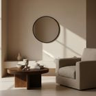 Edaxo, Loop, lustro ścienne, okrągłe, 60 cm