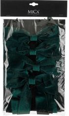 Edelman, Mica, kokarda dekoracyjna, zielona, 2-19-48 cm, 4 szt.