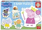 Educa, Baby, Świnka Peppa, puzzle 5w1