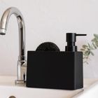 EH Excellent Houseware, dozownik z miejscem na gąbkę, Grain Z Dolomitu, 320 ml