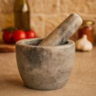 EH Excellent Houseware, Luno, moździerz marmurowy, 10 cm