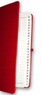 Elefant, Salsa, skorowidz, A6, 96 kartek, czerwony
