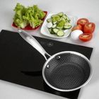 Elitehoff, patelnia z powłoką plaster miodu, stalowa, 16cm, E-7543