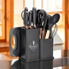 Elitehoff, zestaw noży i przyborów kuchennych w stojaku, 19 elementów