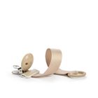Elodie Details, drewniana zawieszka na smoczek, pure khaki