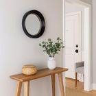 Emako, Dem, okrągłe lustro w czarnej ramie, 40,5 cm