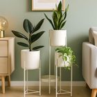 Emako, Viko, kwietnik loftowy na 4 doniczki, cynkowy