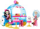 Enchantimals, Mobilna budka z lodami, zestaw prezentowy z 2 lalkami