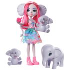Enchantimals, Rodzina Esmeralda Elephant, zestaw z lalką i zwierzakami