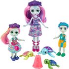 Enchantimals, Rodzina Tinsley Turle - Żółwie, zestaw z lalkami i zwierzątkami