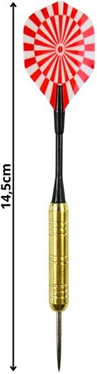 Enero, rzutki metalowe do darta, 18g, 3 szt.