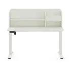 Entelo, Axio, biurko elektryczne regulowane z nadstawką, rozmiar 3-4, 100-65 cm, biały