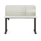 Entelo, Axio, biurko elektryczne regulowane z nadstawką, rozmiar 3-4, 100-65 cm, biały