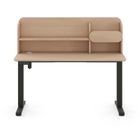 Entelo, Axio, biurko elektryczne regulowane z nadstawką, rozmiar 5-6, 100-65 cm, brzoza