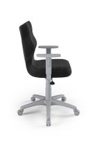 Entelo, Duo, krzesło biurowe z podłokietnikami, wzrost 159-188 cm, antracytowe