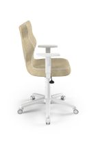 Entelo, Duo, krzesło biurowe z podłokietnikami, wzrost 159-188 cm, beżowe