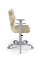 Entelo, Duo, krzesło biurowe z podłokietnikami, wzrost 159-188 cm, beżowe
