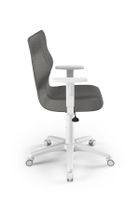Entelo, Duo, krzesło biurowe z podłokietnikami, wzrost 159-188 cm, ciemno szare