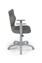 Entelo, Duo, krzesło biurowe z podłokietnikami, wzrost 159-188 cm, ciemno szare