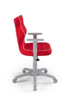 Entelo, Duo, krzesło biurowe z podłokietnikami, wzrost 159-188 cm, czerwone