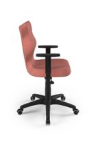 Entelo, Duo, krzesło biurowe z podłokietnikami, wzrost 159-188 cm, różowe