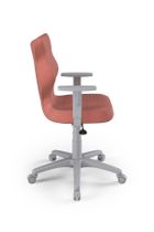Entelo, Duo, krzesło biurowe z podłokietnikami, wzrost 159-188 cm, różowe