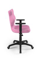Entelo, Duo, krzesło biurowe z podłokietnikami, wzrost 159-188, różowe