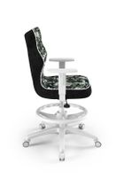 Entelo, Duo, krzesło biurowe z podnóżkiem i podłokietnikami, wzrost 159-188 cm, moro