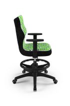 Entelo, Duo, krzesło biurowe z podnóżkiem i podłokietnikami, wzrost 159-188 cm, piłki