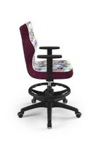 Entelo, Duo, krzesło biurowe z podnóżkiem i podłokietnikami, wzrost 159-188 cm, sowy