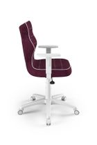 Entelo, Duo, krzesło młodzieżowe z podłokietnikami, wzrost 146-176,5 cm, fioletowe