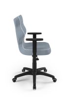 Entelo, Duo, krzesło młodzieżowe z podłokietnikami, wzrost 146-176,5 cm, niebieskie