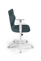 Entelo, Duo, krzesło młodzieżowe z podłokietnikami, wzrost 146-176,5 cm, niebieskie