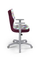 Entelo, Duo, krzesło młodzieżowe z podłokietnikami, wzrost 146-176,5 cm, sowy